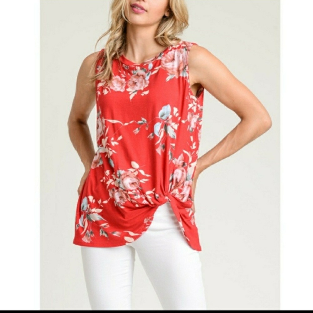 New! Knotted front top